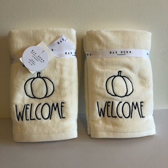 Rae Dunn Other - Rae Dunn Cream Hand Towels - Set of 4